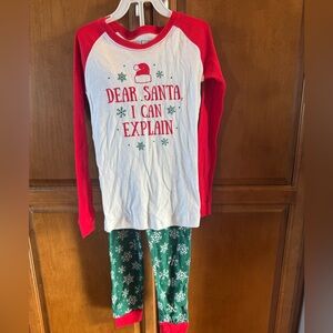 NWT Christmas pajamas, size 8
